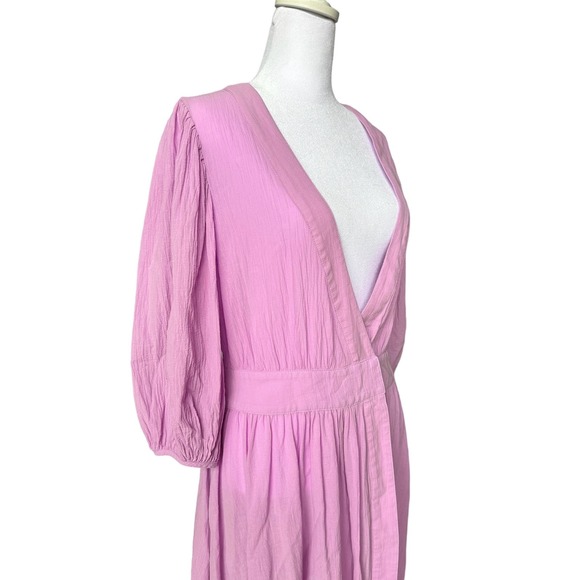 Ciao Lucia Cala Wrap Midi Dress Lilac Size L - Picture 7 of 10